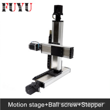 FUYU ballscrew Linear Motion Stage Systems nema34 stepper motor drive gantry type xy stage 3d printer parts robotic arm kit